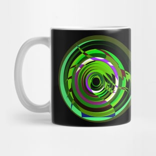 Green Dragon Head Mandala Mug